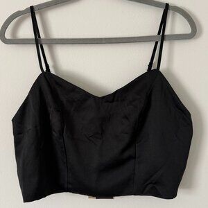 VERO MODA satin crop top L